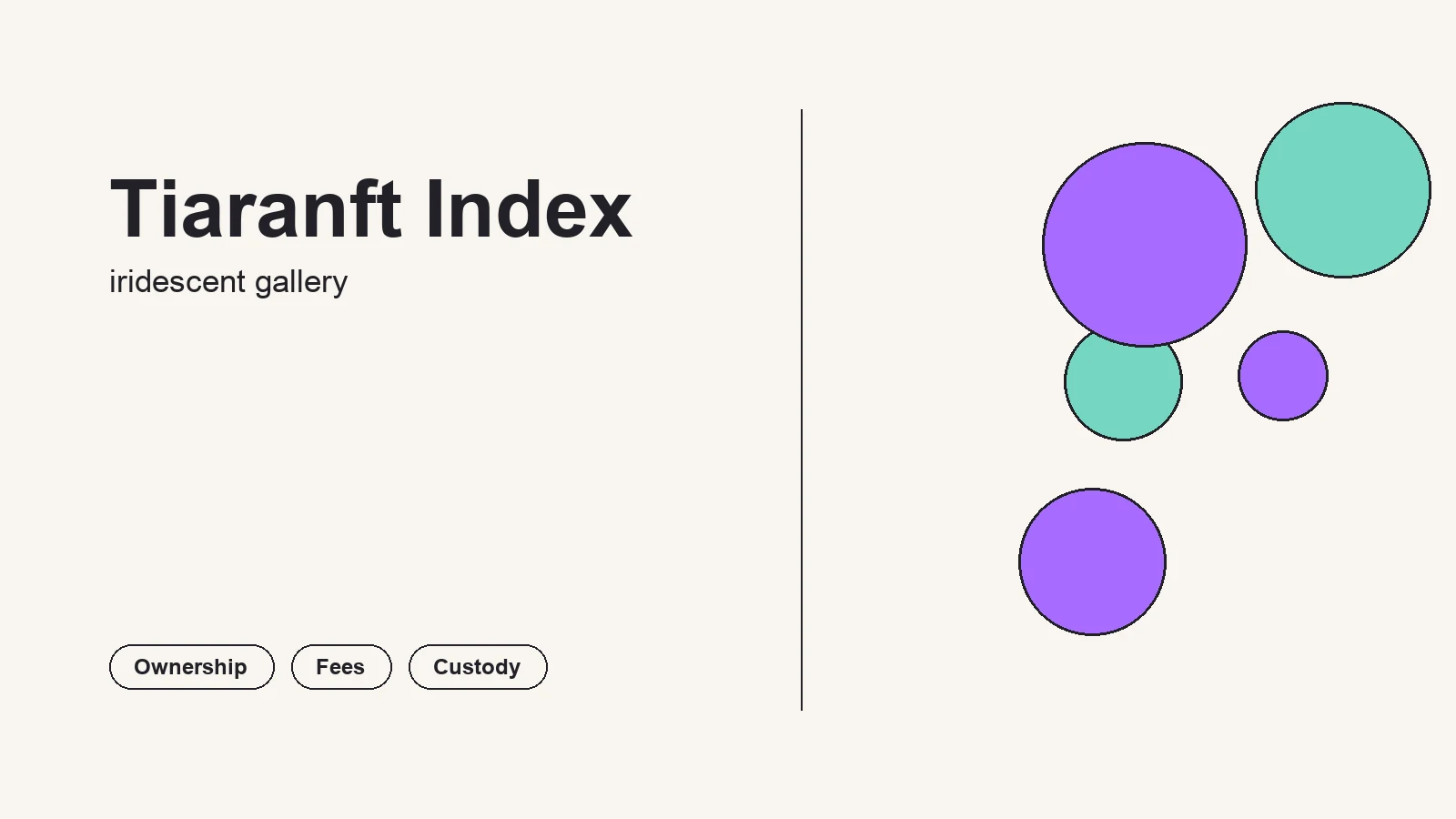 Tiaranft Index editorial visual for best NFT marketplace